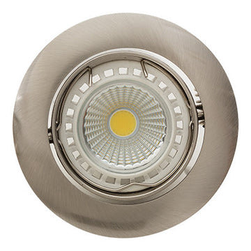 Eurolux Downlight Standard Tilt Curved Rim 83mm Satin Chrome in Electrical & Lighting,Lighting,Interior Lighting
