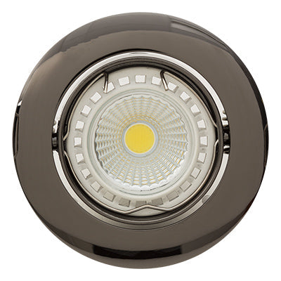 Eurolux Downlight Standard Tilt Curved Rim 83mm Gun Metal in Electrical & Lighting,Lighting,Interior Lighting