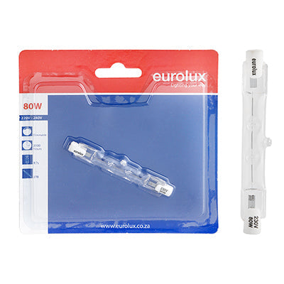 Eurolux Halogen QI Premium J78 80W G951Cw in Electrical & Lighting,Lighting,Globes & Tubes