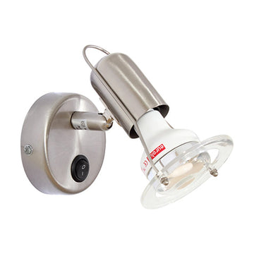 Eurolux Spotlight Mini Disc 1 Light R50 & Switch 90mm Satin Chrome - image 01