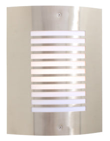 Eurolux Outdoor Wall Light Stripe Design Satin Chrome in Electrical & Lighting,Lighting,Exterior Lighting