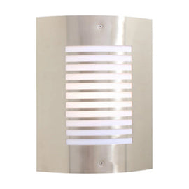 Eurolux Outdoor Wall Light Stripe Design Satin Chrome - image 01