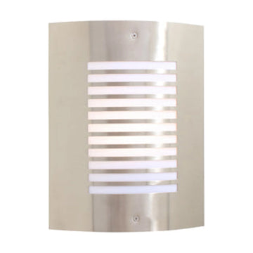 Eurolux Outdoor Wall Light Stripe Design Satin Chrome - image 01