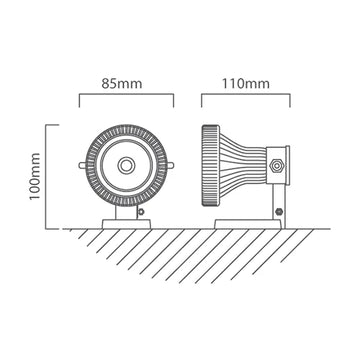 Eurolux Outdoor Ground & Pond Light 85mm Black - image 01