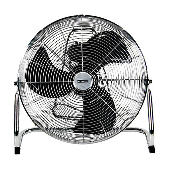Eurolux Standing Industrial Floor Fan 3 Blades Chrome 120W - image 01