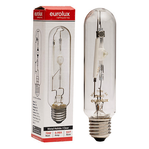 Eurolux Metal Halide Clear Tubular 70W E27 4200K in Electrical & Lighting,Lighting,Globes & Tubes