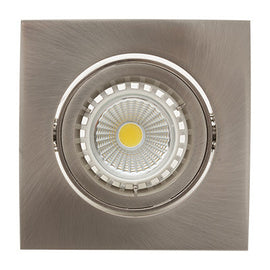 Eurolux Downlight Standard Tilt Twist Square Satin Chrome in Electrical & Lighting,Lighting,Interior Lighting