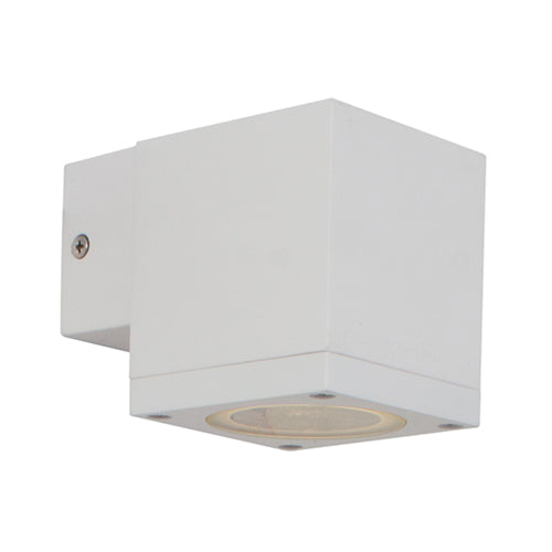 Eurolux Outdoor Wall Light Kube Down Or Up Only White in Electrical & Lighting,Lighting,Exterior Lighting