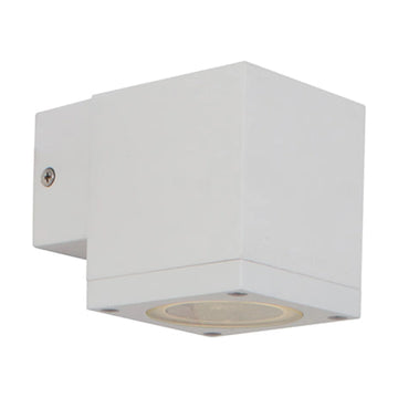Eurolux Outdoor Wall Light Kube Down Or Up Only White - image 01