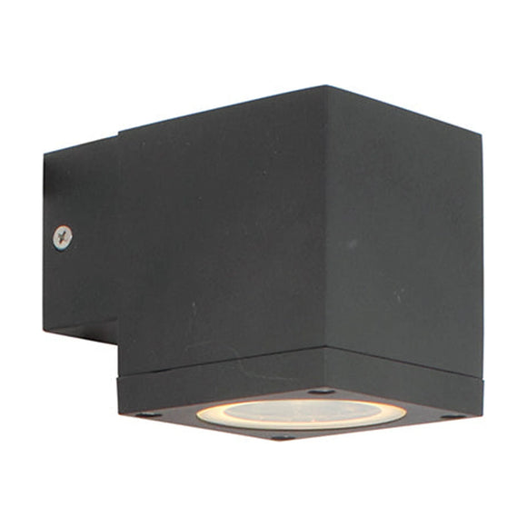 Eurolux Outdoor Wall Light Kube Down Or Up Only Black - image 01