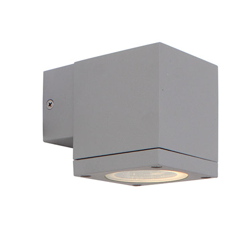 Eurolux Outdoor Wall Light Kube Down Or Up Only Silver in Electrical & Lighting,Lighting,Exterior Lighting