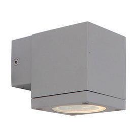 Eurolux Outdoor Wall Light Kube Down Or Up Only Silver - image 01