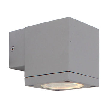 Eurolux Outdoor Wall Light Kube Down Or Up Only Silver - image 01