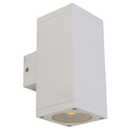Eurolux Outdoor Wall Light Kube Up & Down White