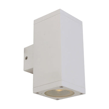 Eurolux Outdoor Wall Light Kube Up & Down White - image 01