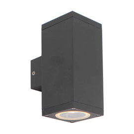 Eurolux Outdoor Wall Light Kube Up & Down Black - image 01