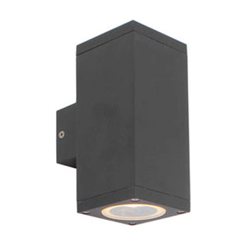 Eurolux Outdoor Wall Light Kube Up & Down Black - image 01