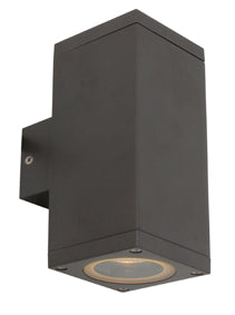 Eurolux Outdoor Wall Light Kube Up & Down Graphite