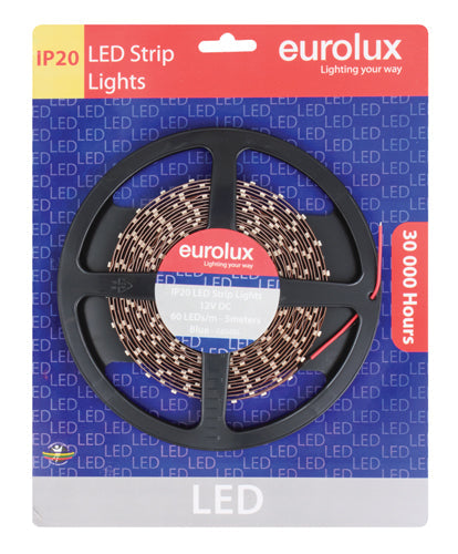 Eurolux LED Strip LED Strip 5M 4.8W/m Blue Ip20 in Electrical & Lighting,Lighting,Interior Lighting
