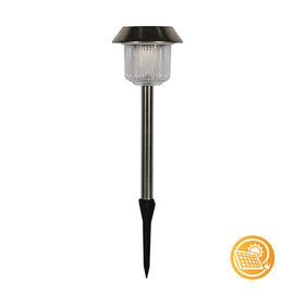 Eurolux Solar Garden Spike Satin Chrome 4 Pack in Electrical & Lighting,Lighting,Exterior Lighting