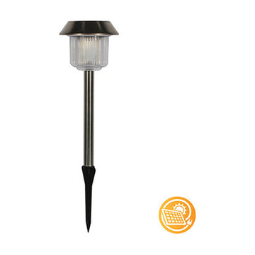 Eurolux Solar Garden Spike Satin Chrome 4 Pack - image 01