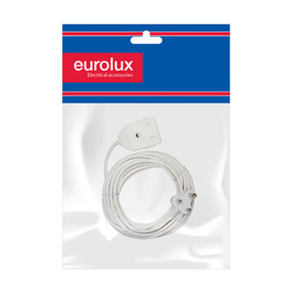 Eurolux 5m Extension Cord White 1.50mm Double - image 01