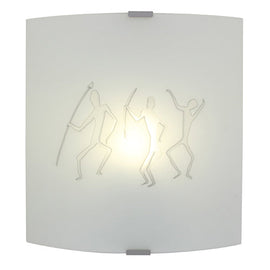 Eurolux Wall Light Grafik Ethnic 280mm Silver in Electrical & Lighting,Lighting,Interior Lighting