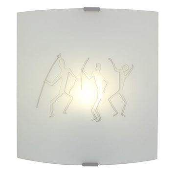 Eurolux Wall Light Grafik Ethnic 280mm Silver in Electrical & Lighting,Lighting,Interior Lighting