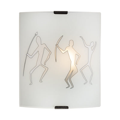 Eurolux Wall Light Grafik Ethnic 180mm Silver in Electrical & Lighting,Lighting,Interior Lighting