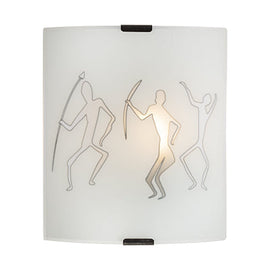 Eurolux Wall Light Grafik Ethnic 180mm Silver in Electrical & Lighting,Lighting,Interior Lighting