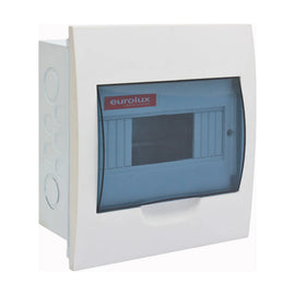 Eurolux Flush Mount Distribution Board 8 Way Din Rail - image 01