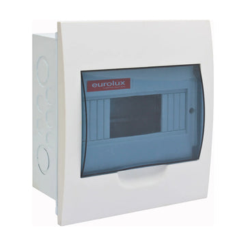 Eurolux Flush Mount Distribution Board 8 Way Din Rail - image 01