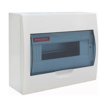Eurolux Surface Mount Distribution Board 12 Way Din Rail - image 01