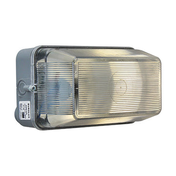 Eurolux Rectangular Bulkhead Plastic 185mm Grey 1x100w - image 01