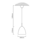 Eurolux Pendant Modernica 300mm White - image 01