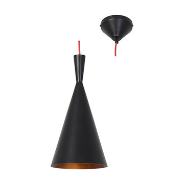 Eurolux Pendant Industria 190mm Black/Gold - image 01