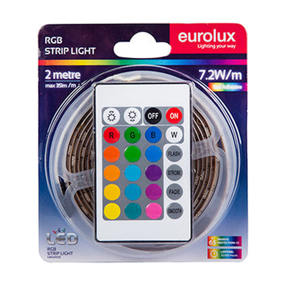 Eurolux LED Strip DIY Kit 2m 7.2W/m RGB IP65 - image 01