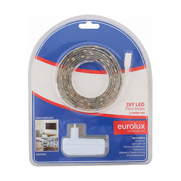 Eurolux LED Strip DIY Kit 2m 7.2W/m WW IP65 - image 01
