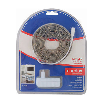 Eurolux LED Strip DIY Kit 3m 7.2W/m CW IP65 - image 01