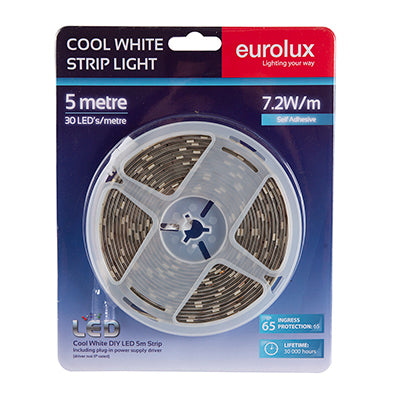 Eurolux LED Strip Light DIY Kit 5m 7.2W/m CW IP65 in Electrical & Lighting,Lighting,Interior Lighting