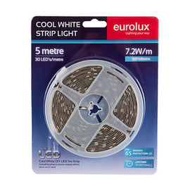 Eurolux LED Strip Light DIY Kit 5m 7.2W/m CW IP65 - image 01