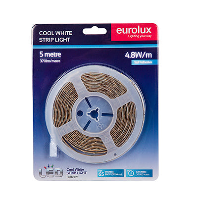Eurolux LED Strip DIY Kit 5m 4.8W/m CW IP65 in Electrical & Lighting,Lighting,Interior Lighting