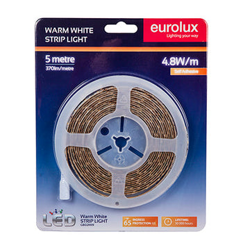Eurolux LED Strip DIY Kit 5m 4.8W/m WW IP65 in Electrical & Lighting,Lighting,Interior Lighting