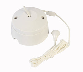 Eurolux Ceiling Pull Switch White 1 Way (A020 A & T) in Electrical & Lighting,Electrical Accessories,Switch & Plug Sockets