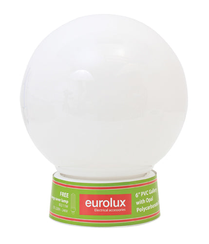 Eurolux Budget Light Opal with 160mm Gallery & B22 Lamp in Electrical & Lighting,Lighting,Interior Lighting
