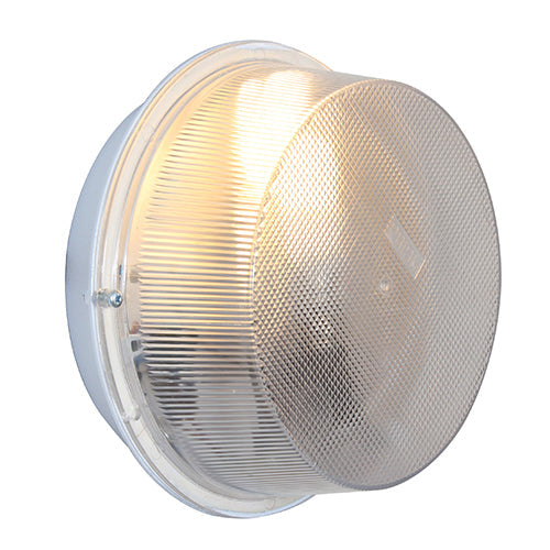 Eurolux Round Bulkhead Plastic230mm White 1x100w in Electrical & Lighting_Interior Lighting