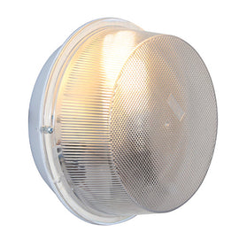 Eurolux Round Bulkhead Plastic230mm White 1x100w in Electrical & Lighting_Interior Lighting