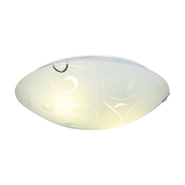 Eurolux Ceiling Light 300mm Floral Design White - image 01