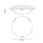 Eurolux Floral Droplet Ceiling Light 300mm White - image 01
