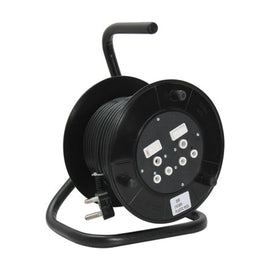 Eurolux 20m Extensions Reel Double Socket 1mm PVC - image 01